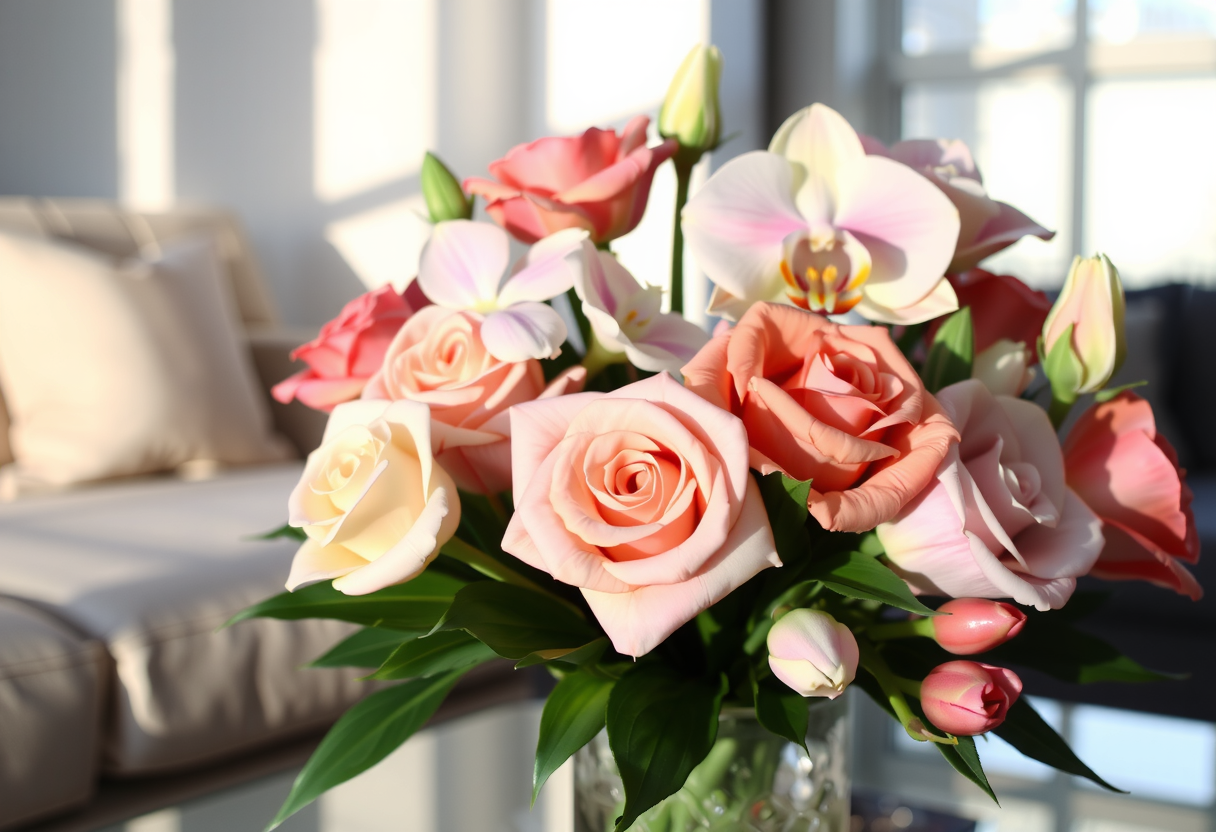 Lüks çiçek buketi